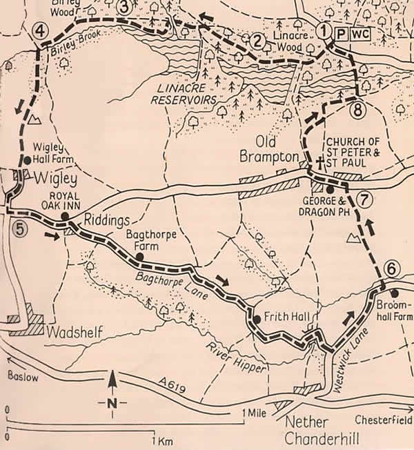 map of the walk